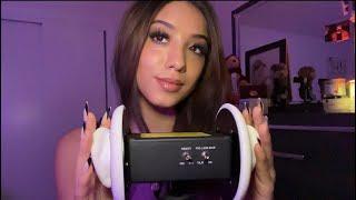 ASMR| 7 TINGLY 3DIO TRIGGERS  (whispers, ear tapping, ear massage, bugs..)