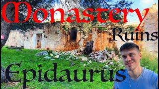 Exploring 15th Century Ruins of a Monastery in Epidaurus Greece