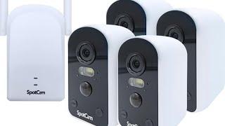 SpotCam Solo Pro Spotlight Camera with Base Station. 100% Wireless