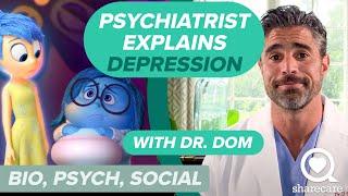 Understanding Depression from a Psychiatrist | Bio, Psych, Social with Dr. Dom | Sharecare