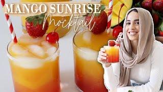 MOCKTAILS WITH MORIBYAN - Mango Strawberry Sunrise Drink!