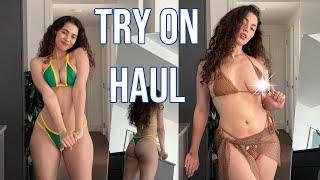 Bikini Try-On Haul | 4k | Revealing Try-On