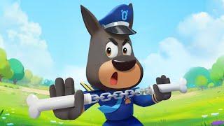 Dobie's Nunchucks | Funny Cartoons for Kids | Sheriff Labrador Police Cartoon