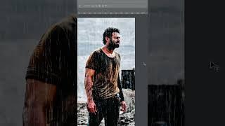 How to add rain effect on photo in Adobe Photoshop