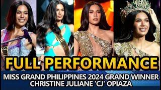 CJ Opiaza FULL PERFORMANCE | Miss Grand Philippines 2024 GRAND WINNER