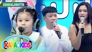 "Buzzer beater!" Cianne and Lassy successfully guess the songs | Karaokids