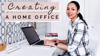 How To CREATE AN OFFICE Space At Home + Work From Home Tips 2020