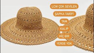 LCW ŞAPKA YAPIMI / Bir Günde Ör Tatiline Öyle Çık #şapka #tatil #challenge #hasırşapka #hasır #diy