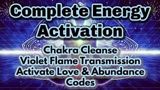 Complete Energy Healing  Full Chakra Cleanse, Violet Flame, Activate Abundance/Love [& More!] 
