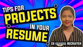 How to make your Projects standout in your Resume ? Adding Metrics ft ex @Amazon , Uber Recruiter.