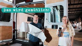 Carpetfilz von Adventure Truck im Campervan anbringen - Genaue Anleitung | Fiat Ducato Ausbau Vlog 6
