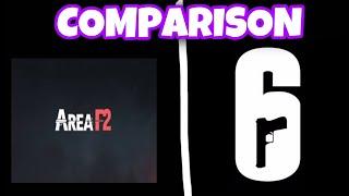 Area F2, Rainbow 6 siege side by side comparison.