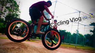 Cycling stunt Vlog ‍️ (ft.Interesting Freak,Milind,Surya,Grihith)