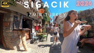 IZMIR SIGACIK 2024 Walking Tour | 4k UHD 60fps | İZMİR TÜRKİYE