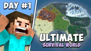 I Survived The Ultimate Survival World In Minecraft