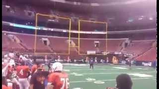 first career tackle in arena football