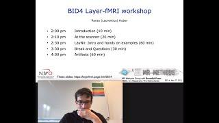 Introduction to the layer-fMRI hands-on workshop as part of BID4 (Renzo Huber)