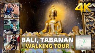 Tabanan Bali Indonesia: A stinky market and a lotus-smelling temple nearby | 4K VIRTUAL WALKING TOUR