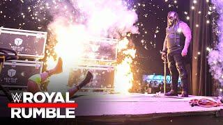 Uncle Howdy crashes from the sky into LA Knight: WWE Royal Rumble 2023 highlights