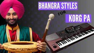 Korg pa indian styles | Punjabi bhangra Styles