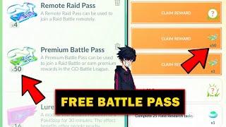 How To Get Free Battle Pass in Pokemon Go | Pokemon Go New Trick to get Free Premium Battle Pass