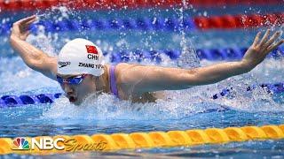 Zhang's dominant butterfly leg delivers China mixed medley relay gold ahead of USA, AUS | NBC Sports