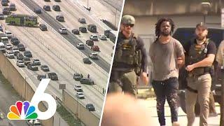 Suspect in custody after reported chase ends on I-95 in Miami-Dade