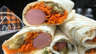 Hot dog recipe | hot dog in lavash   | cook tasty and easy