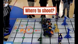 Where to shoot? Flying Cheese Game Rewind. VEX IQ Slapshot Robotics Competition.