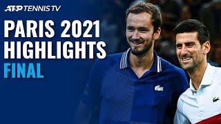 Novak Djokovic vs Daniil Medvedev For The Title | Paris Masters 2021 Final Highlights