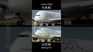 #Airbus #A380 vs #Boeing #747 fuel burn during taxiing and #takeoff