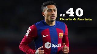 Raphinha All 40 Goals and Assists For Barcelona So Far