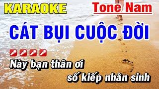 Cát Bụi Cuộc Đời Karaoke Nhạc Sống Tone Nam | Hoài Phong Organ