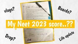 My Neet 2023 score?| Neet exam day| Boards 2023|Pw|