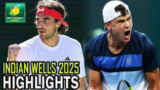 Holger Rune vs Stefanos Tsitsipas Round 4 Highlights | Indian Wells 2025