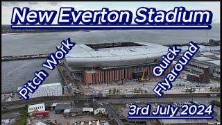 New Everton Stadium - 3rd July 2024 - Bramley Moore Dock - Latest Progress Update #efc