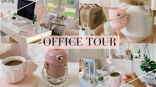 PINK BOHO OFFICE TOUR! CHIC AND GIRLY IDEAS! SLMISSGLAM