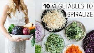 SPIRALIZER BEGINNER'S GUIDE | 10 vegetables to spiralize