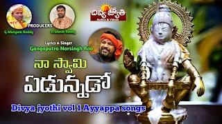 Lord Ayyappa Telugu Devotional Songs | Naa Swamy Yadunnado Song | Divya Jyothi Audios & Videos