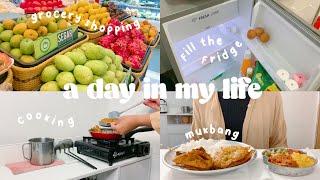 A Day In My Life Anak Kost : Offline Lecture Mini Grocery Cooking With Me Mukbang || Devi Vlog