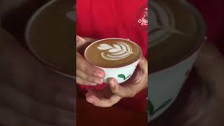 Latte Art Basic training #coffee #latte