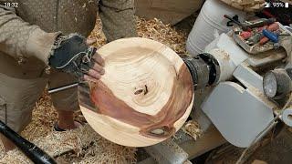 Woodturning: Having fun and making a mess.