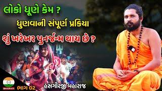 શું ખરેખર પુનર્જન્મ થાય છે ? ।। આગળ ના કર્મો નું ફળ ।। ધુણવાની બાબત કેટલું સત્ય - hansGiri Bapu