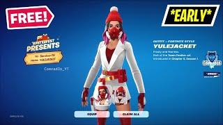 How to get FREE Yulejacket Skin Now (EARLY) in Fortnite