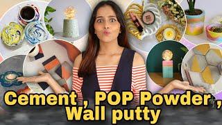 Amazing Cement Craft Ideas / Home Decor / DIY I Dhara Patel