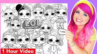 Coloring L.O.L. Surprise! Dolls Coloring Pages |  1 hour LOL Surprise Coloring Videos