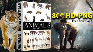 800 Animals HD PNG Files Download |English| |Photoshop Tutorial| |Sheri Sk|