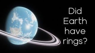 Evidence that Earth used to have rings