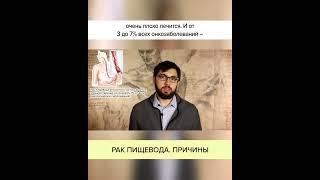 РАК ПИЩЕВОДА. ПРИЧИНЫ #shorts