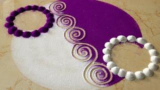 Simple, Beautiful and Easy Rangoli Designs | Rangoli Colours | Relaxing | Top Rangolis by Aarti